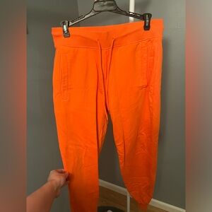 Fashion Nova orange sweat pants women’s small